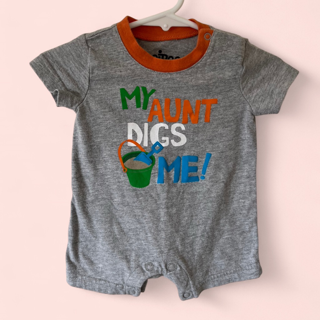 Newborn Boy My Aunt Digs Me One Piece Circo Romper Shorts